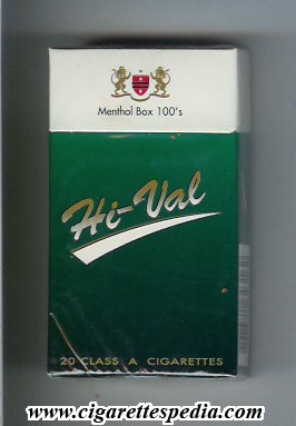 hi val menthol l 20 h usa india