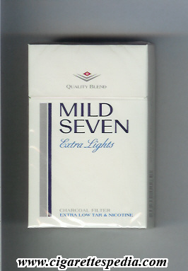 mild seven horizontal name extra lights ks 20 h japan