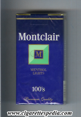 montclair m design 1 menthol lights l 20 s usa