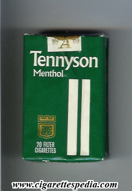 tennyson menthol ks 20 s usa