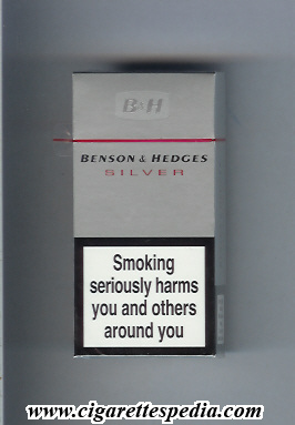 benson hedges silver ks 10 h england