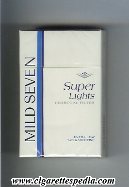mild seven vertical name super lights ks 20 h japan