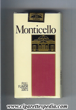 monticello full flavor l 20 s usa