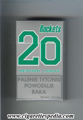 rockets 20 menthol lights ks 20 h poland