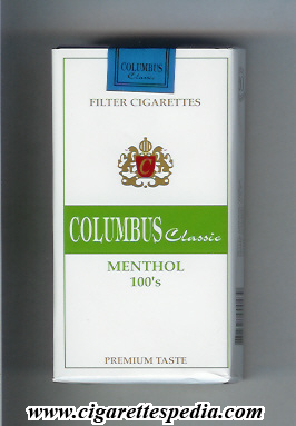 columbus classic menthol l 20 s china usa