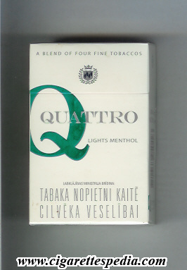 quattro latvian version lights menthol ks 20 h latvia