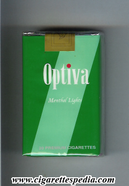 optiva menthol lights ks 20 s canada england