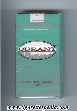 durant menthol light l 20 s brazil