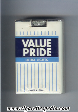 value pride ultra lights ks 20 s usa