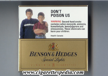benson hedges special lights virginia s 20 b canada