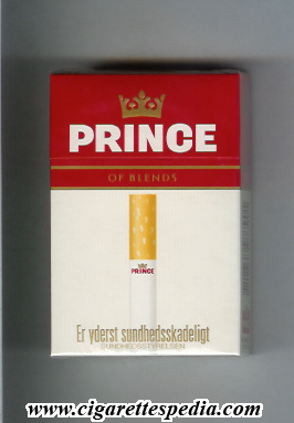 prince with cigarette of blends ks 20 h denmark