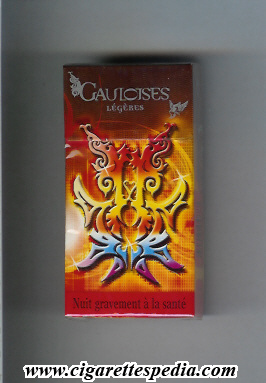 gauloises collection design with girl legeres ks 10 h france