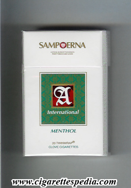 samp o erna a international menthol ks 20 h brazil indonesia