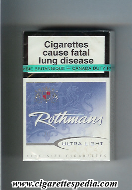 rothmans canadian version ultra light ks 20 h canada