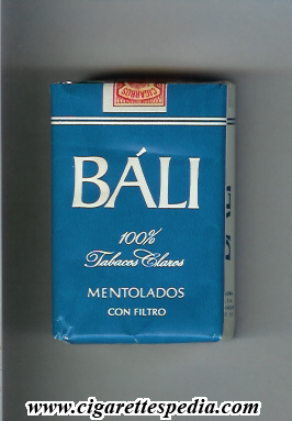 bali mentolados con filtro ks 20 s mexico