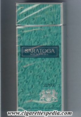 saratoga american version menthol sl 20 h usa