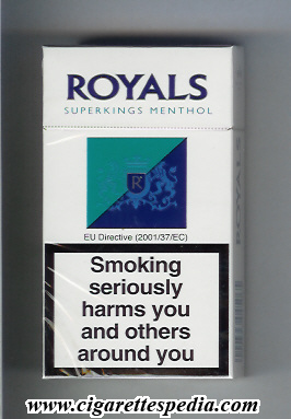 File:Royals english version white green blue menthol l 20 h rothmans england.jpg