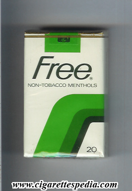 File:Free american version design 2 non tobacco menthols ks 20 s usa.jpg