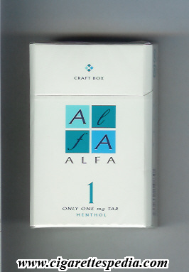 alfa japanese version 1 menthol ks 20 h japan