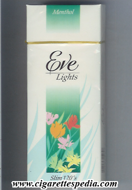 eve horizontal name lights menthol slim sl 20 h usa