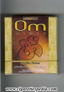 om bidis vanilla flavor ks 20 b india