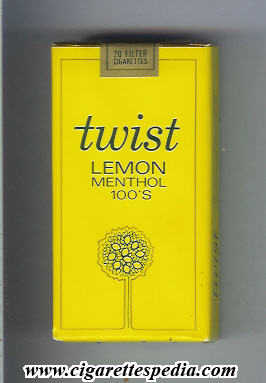 twist lemon menthol l 20 s usa