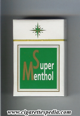 super menthol ks 20 h england