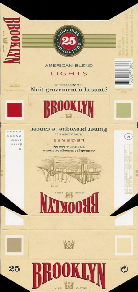 brooklyn design 1 american blend lights ks 25 h france