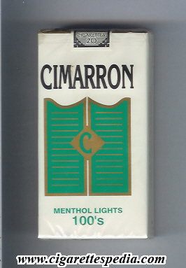 cimarron menthol lights l 20 s usa