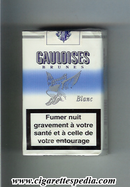 gauloises brunes blanc ks 20 s france