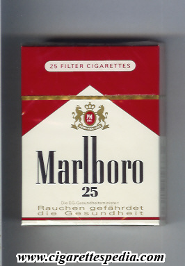 marlboro ks 25 h red white germany usa