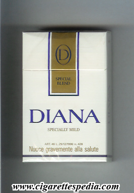 File:Diana italian version special blend specially mild ks 20 h holland italy.jpg