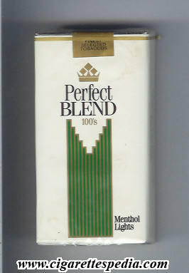 perfect blend menthol lights l 20 s usa