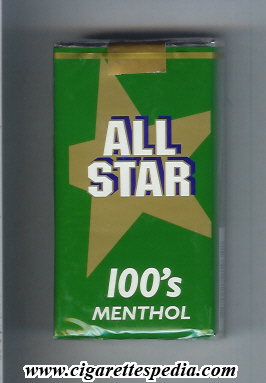all star menthol l 20 s usa