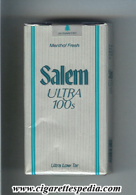 salem ultra menthol fresh l 20 s usa