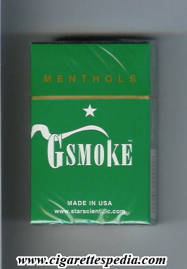 gsmoke menthols ks 20 h usa
