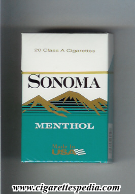 sonoma menthol ks 20 h usa