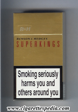 benson hedges superkings l 20 h england