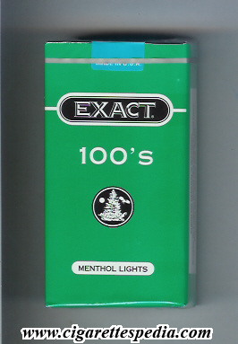 exact design 1 menthol lights l 20 s usa