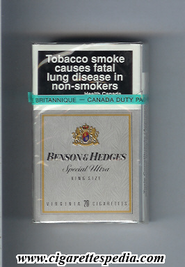 benson hedges special ultra ks 20 h canada