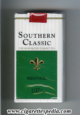southern classic paraguayan version menthol l 20 s paraguay