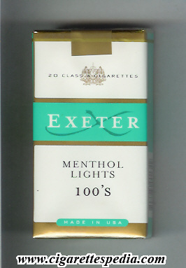 exeter menthol lights l 20 s usa