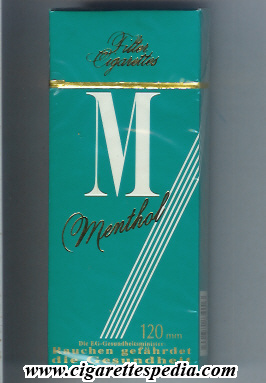 m american version menthol sl 20 h germany usa