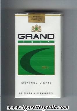 grand prix menthol lights l 20 s usa