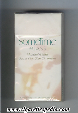 sometime miass menthol lights l 20 h japan