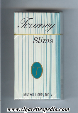 tourney slims menthol lights l 20 h usa