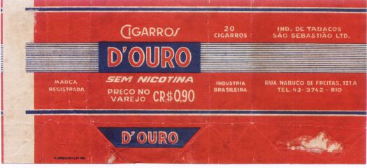 D'ouro sem nicotina KS-20-H