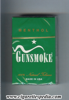 gunsmoke menthol ks 20 h usa