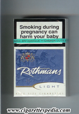 rothmans canadian version light ks 20 h canada