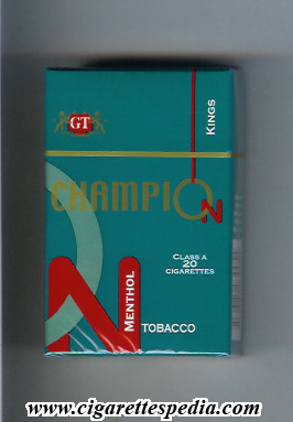 champion colombian version menthol ks 20 h usa colombia